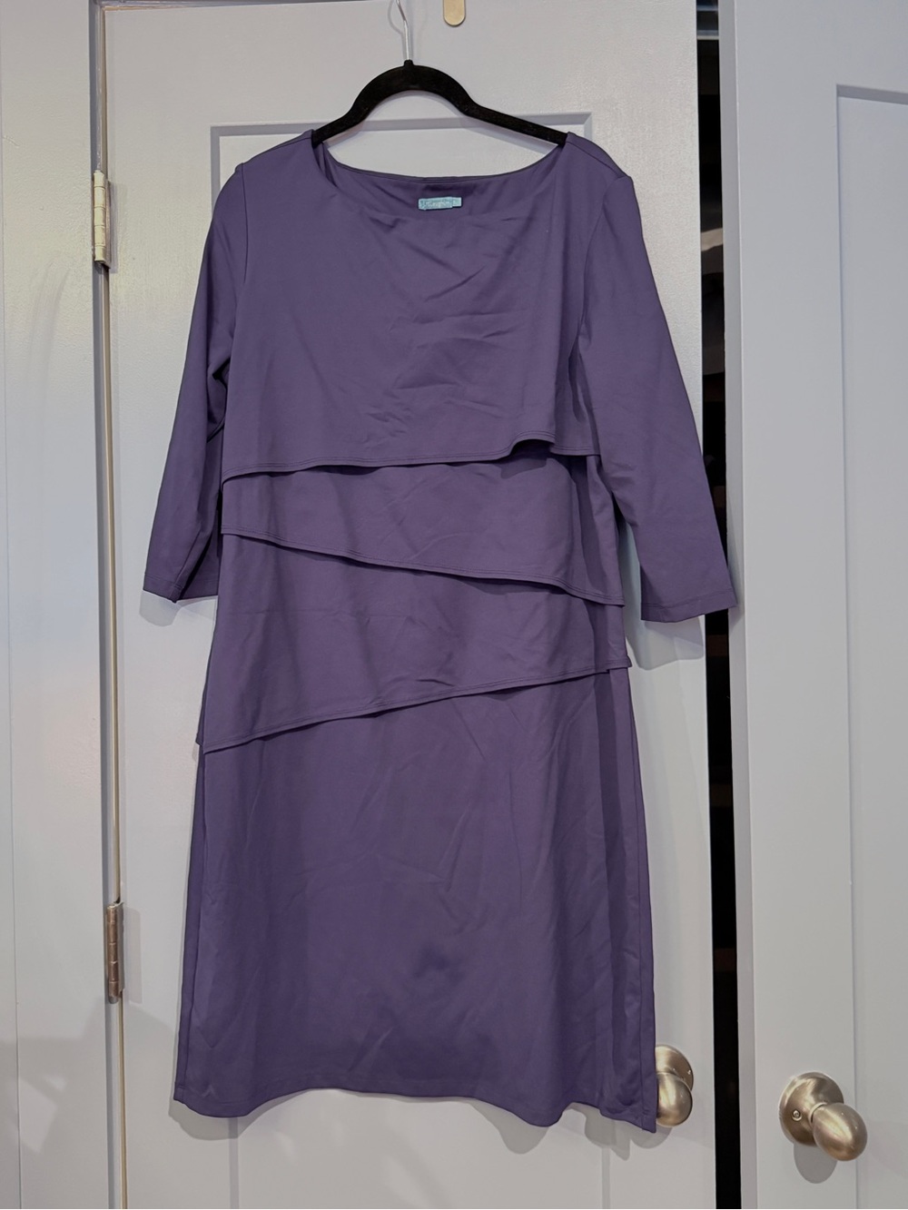 J. McLaughlin Navy Tiered Midi Dress- size xl